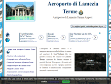 Tablet Screenshot of aeroportolameziaterme.info